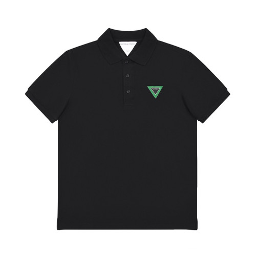 보테가 남자 폴로 블랙 반팔티 - Unisex Black Tshirts - bot0213x