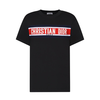 디올 남자 크루넥 블랙 반팔티 - Unisex Black Tshirts - dio01676x