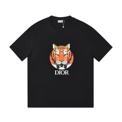 디올 남자 크루넥 블랙 반팔티 - Unisex Black Tshirts - dio01679x