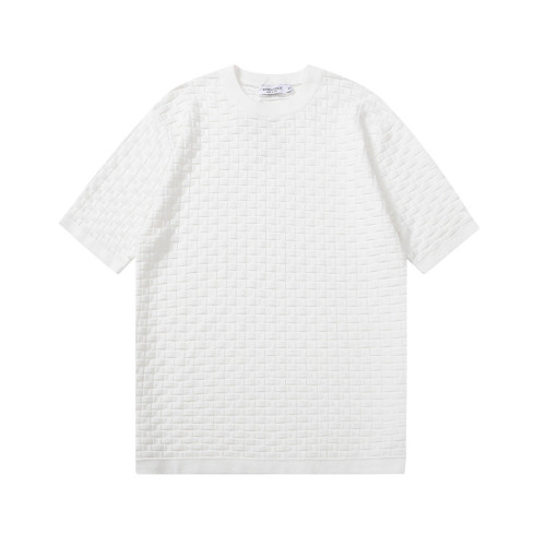 보테가 남자 크루넥 화이트 반팔티 - Unisex White Tshirts - bot0216x