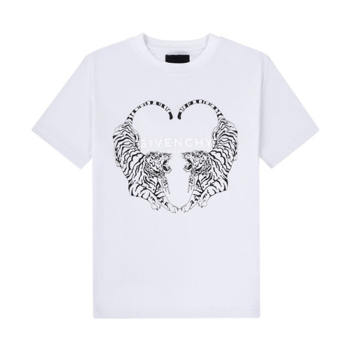 지방시 남자 크루넥 화이트 반팔티 - Unisex White Tshirts - giv0606x
