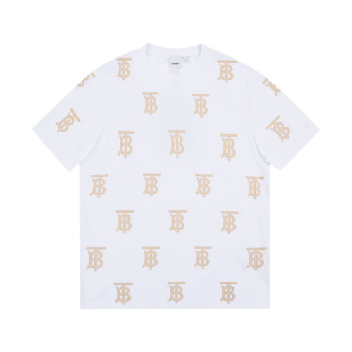 버버리 남자 크루넥 화이트 반팔티 - Unisex White Tshirts - bur04306x