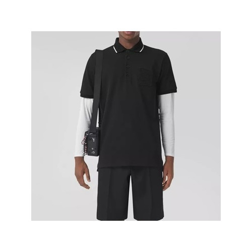 버버리 남성 폴로 블랙 반팔티 - Mens Black Tshirts - bur04210x