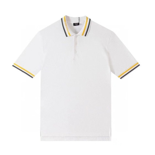 펜디 남성 폴로 화이트 반팔티 - Mens White Tshirts - fen01133x
