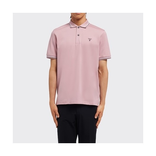 프라다 남성 폴로 핑크 반팔티 - Mens Pink Tshirts - Pra02597x