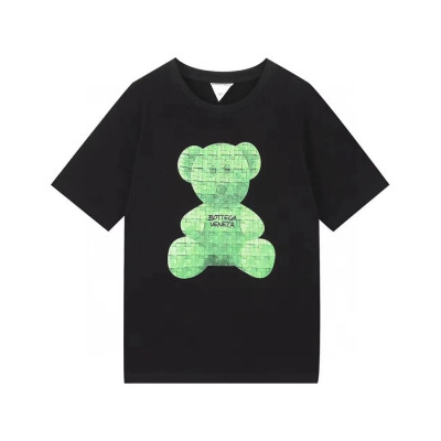 보테가 남성 크루넥 블랙 반팔티 - Mens Black Tshirts - bot0332x