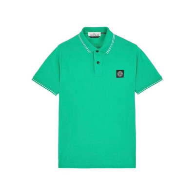 스톤아일랜드 남성 그린 폴로 반팔티 - Mens Green Tshirts - sto0457x