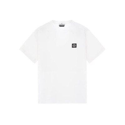 스톤아일랜드 남성 화이트 크루넥 반팔티 - Mens White Tshirts - sto0458x