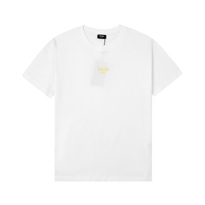 펜디 남성 크루넥 화이트 반팔티 - Mens White Tshirts - fen01148x