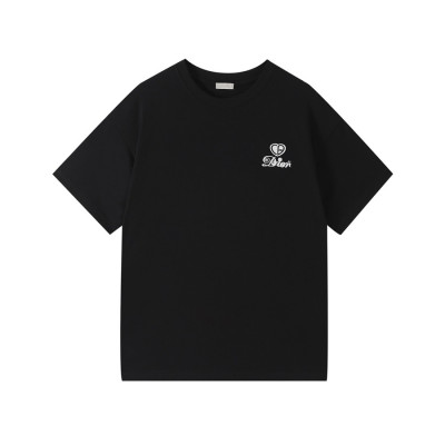 디올 남성 크루넥 블랙 반팔티 - Mens Black Tshirts - dio01717x