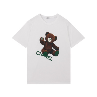 샤넬 남성 크루넥 화이트 반팔티 - Mens White Tshirts - chl0851x