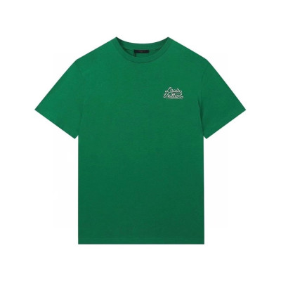 루이비통 남성 크루넥 그린 반팔티 - Mens Green Tshirts - lou04023x