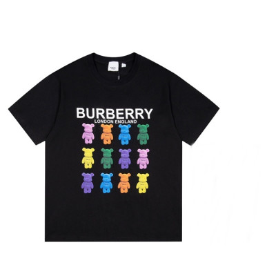 버버리 남성 크루넥 블랙 반팔티 - Mens Black Tshirts - Bur04239x