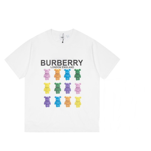 버버리 남성 크루넥 화이트 반팔티 - Mens White Tshirts - Bur04240x