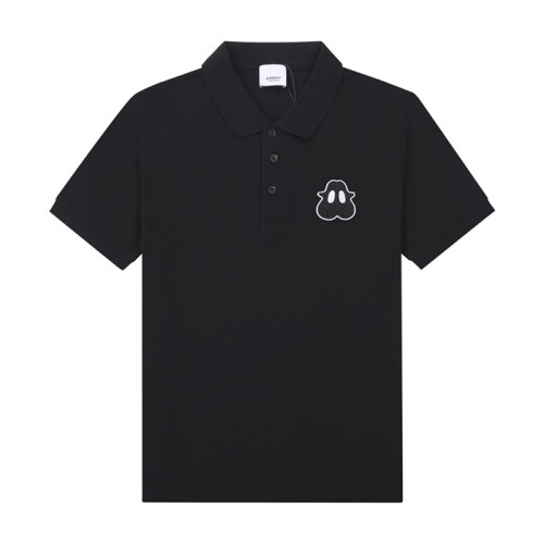 버버리 남성 블랙 폴로 반팔티 - Mens Black Tshirts - Bur04249x