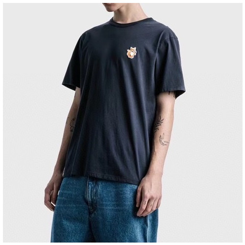 메종 남성 크루넥 네이비 반팔티 - Mens Navy Tshirts - mei0076x