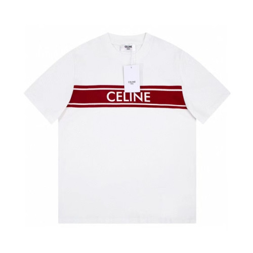 셀린느 남/녀 크루넥 화이트 반팔티 - Unisex White Tshirts - cel0236x