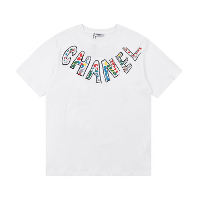 샤넬 여성 크루넥 화이트 반팔티 - Womens White Tshirts - chl0868x