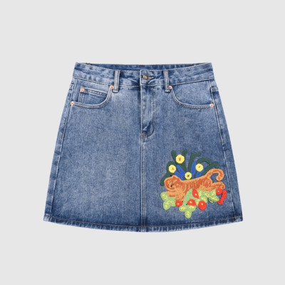 구찌 여성 캐쥬얼 블루 스커트 - Womens Blue Skirts - guc04689x