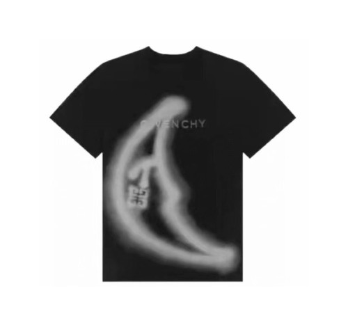 지방시 남성 크루넥 블랙 반팔티 - Mens Black Tshirts - giv0649x