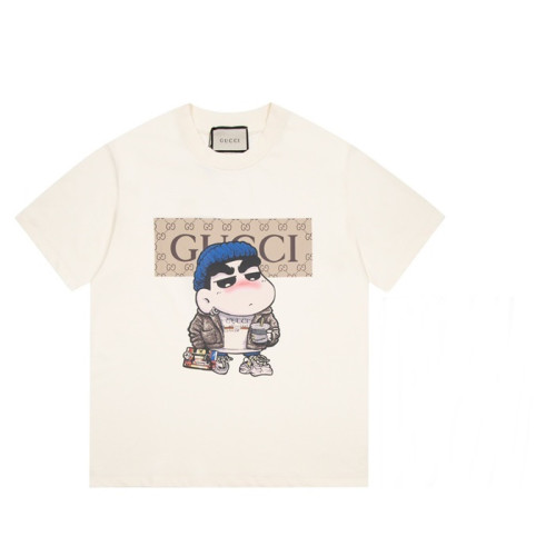 구찌 남성 크루넥 아이보리 반팔티 - Mens Iwory Tshirts - guc04722x