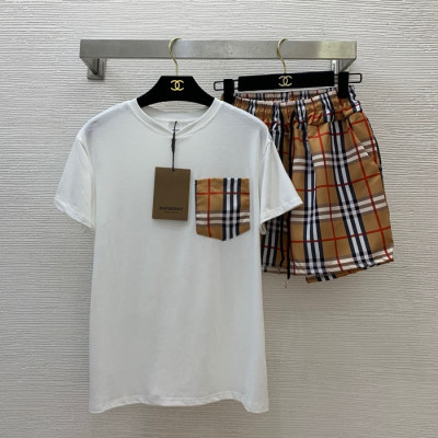 버버리 남성 캐쥬얼 레드 반바지 - Mens Red Half-pants - bur04281x