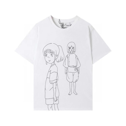 로에베 남성 이니셜 화이트 반팔티 - Mens White Tshirts - loe0588x
