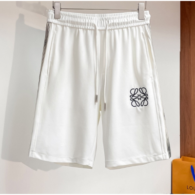 로에베 남성 캐쥬얼 화이트 반바지 - Mens Gray White pants - loe0590x