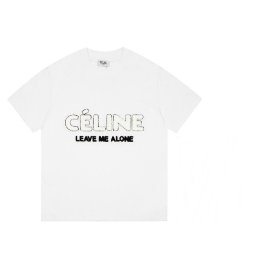 셀린느 남/녀 크루넥 화이트 반팔티 - Unisex White Tshirts - cel0243x