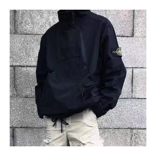 스톤아일랜드 남성 캐쥬얼 블랙 자켓 - Mens Black Jackets - sto0467x