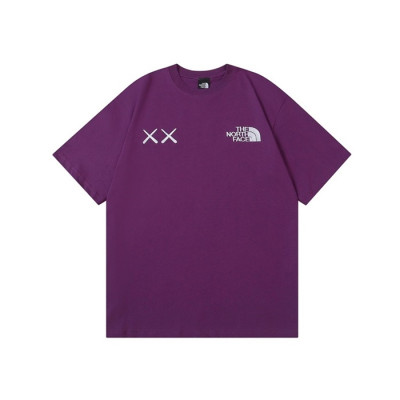 노스페이스 남성 퍼플 크루넥 반팔티 - The North Face Mens Purple Tshirts - nor0253x