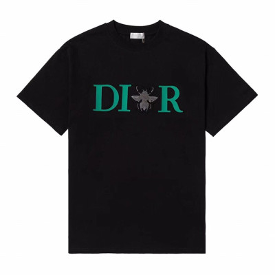 디올 남성 크루넥 블랙 반팔티 - Mens Black Tshirts - dio01771x