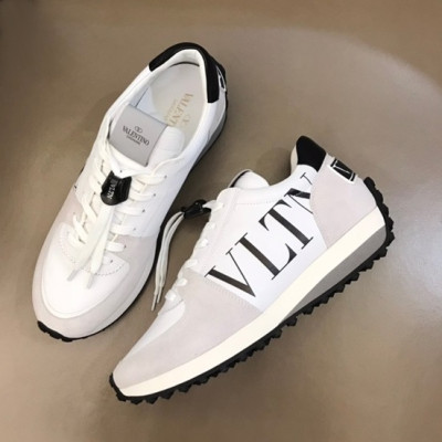 발렌티노 남성 트렌디 화이트 스니커즈 - Mens White Sneakers - val02527x