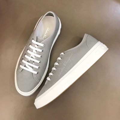 페라가모 남성 모던 그레이 스니커즈 - Mens Gray Sneakers - fer0345x