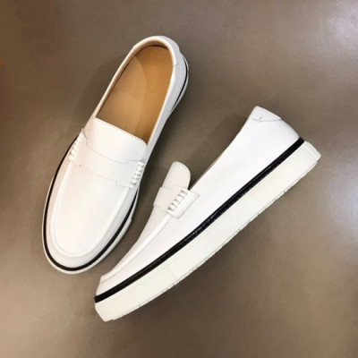 에르메스 남성 히든 화이트 로퍼 - Mens White Loafer - her0766x