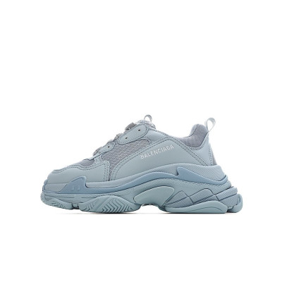 발렌시아가 남/녀 Triple S 블루 스니커즈 - Unisex Blue Sneakers - bal01445x