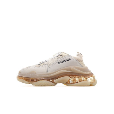 발렌시아가 남/녀 Triple S 카멜 스니커즈 - Unisex Camel Sneakers - bal01456x