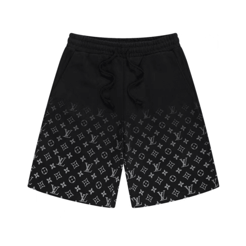 루이비통 남성 블랙 반바지 - Mens Black Half-pants - lou04318x