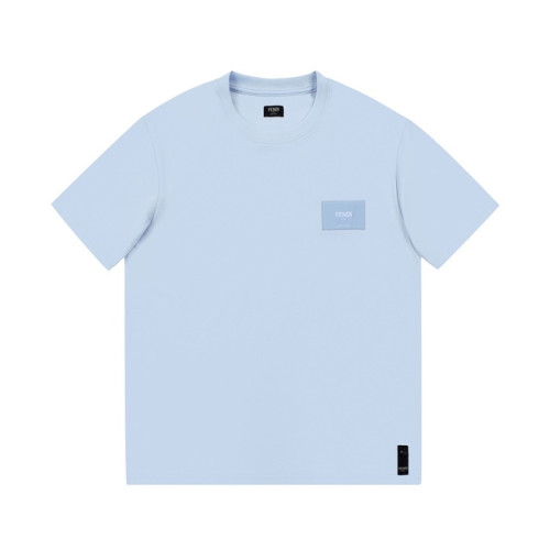 펜디 남성 블루 크루넥 반팔티 - Mens Blue Tshirts - fen01214x