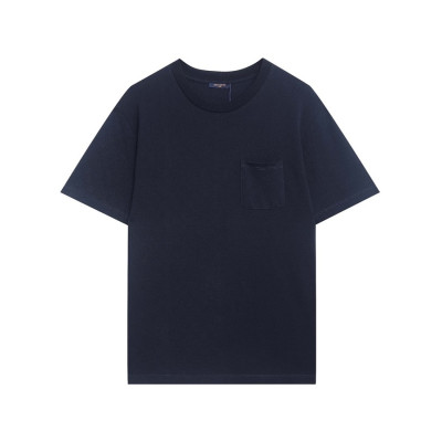 디올 남성 네이비 크루넥 반팔티 - Mens Navy Tshirts - dio01800x