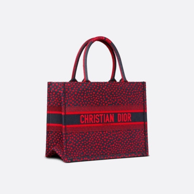 디올 여성 레드 북토트 - Womens Red Book Tote - dio01823x