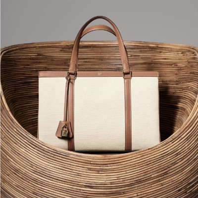 셀린느 여성 아이보리 카바스백 - Womens Ivory Cabas Bag - cel0398x