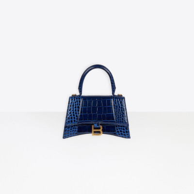 발렌시아가 여성 Hourglass 블루 토트백 - Womens Blue Tote Bag - bal01526x