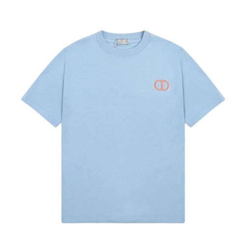 디올 남성 블루 크루넥 반팔티 - Mens Blue Tshirts - dio01857x