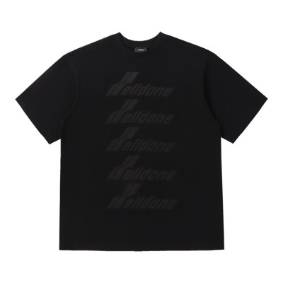 웰던 남/녀  크루넥 블랙 반팔티 - Unisex Black Tshirts - wel0071x