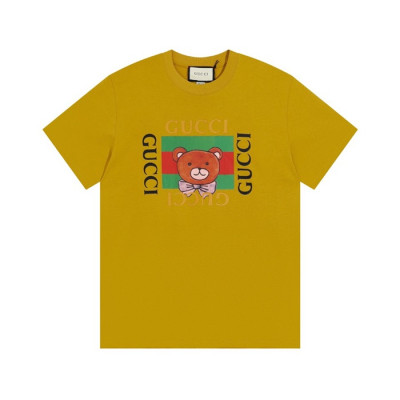 구찌 남/녀 카멜 크루넥 반팔티 - Unisex Camel Tshirts - guc04871x