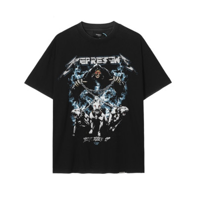 리프리젠트 남성 블랙 크루넥 반팔티 - Mens Black Tshirts - rep0055x