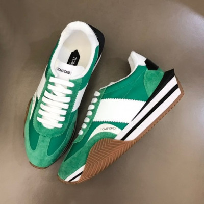 톰포드 남성 캐쥬얼 그린 스니커즈 - Mens Green Sneakers - tof003x