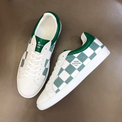 루이비통 남성 클래식 그린 스니커즈 - Mens Green Sneakers - lou04901x