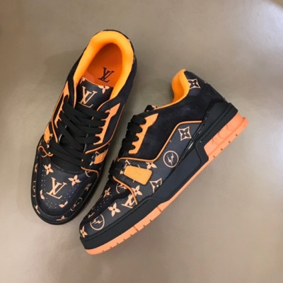 루이비통 남성 Trainer 오렌지 스니커즈 - Mens Orange Sneakers - lou04911x